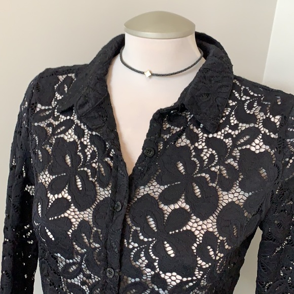 BCBG Max Adria lace top - Picture 4 of 6